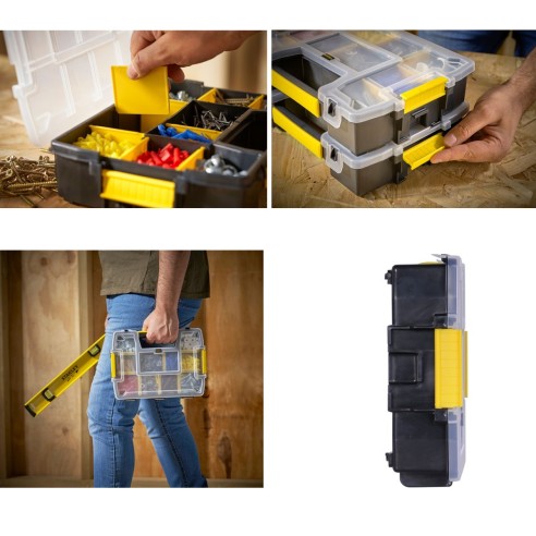 Valigetta porta minuteria organizer short master light Stanley STST1-70720