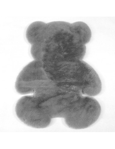 Tappeto Bear a forma di orso tinta unita grigio Angelo Carillo