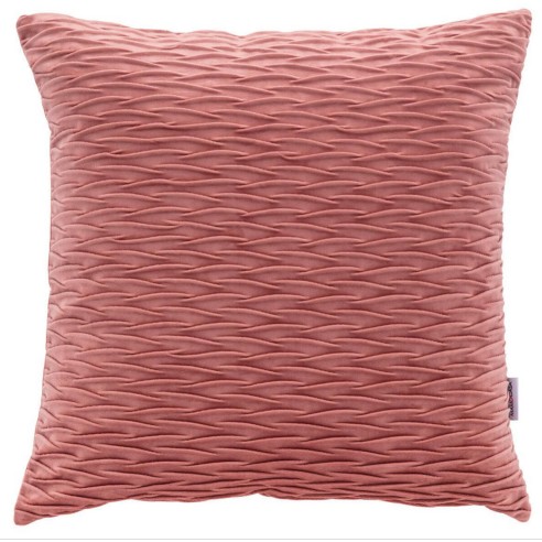 Cuscino arredo Giulia plisse 50x50 cm rosa Angelo Carillo