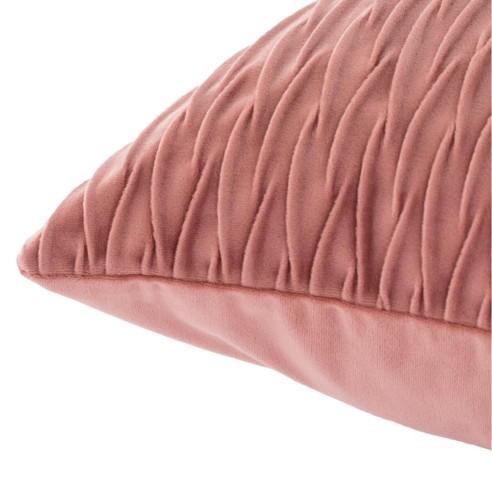 Cuscino arredo Giulia plisse 50x50 cm rosa Angelo Carillo