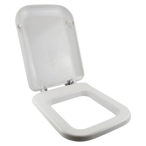 Sedile WC per modello Conca in termoindurente Saniplast aperto
