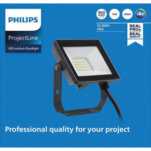 Proiettore Faretto LED 10 W LED Nero 4000 K 950 lm Philips 2