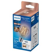 Lampadina Smart Filament Dimmerabile Tunable E27 60W Goccia 2700 K Philips