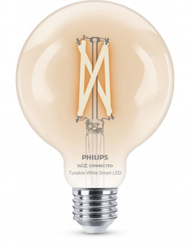 Lampadina Smart Filament Dimmerabile Tunable E27 60W Globo 2700 K Philips