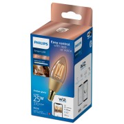 Lampadina Smart Filament Ambrata Dimmerabile Tunable E14 25W Candela 5000 K Philips