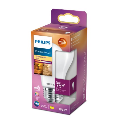 Lampadina dimmerabile 7,2 W 75 W E27...