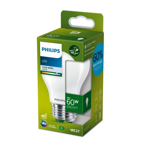 Lampadina a goccia 4 W 60 W E27 840...