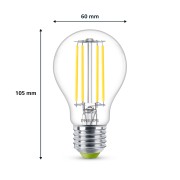 Lampadina a goccia 2,3 W 40 W E27 485 lm 4000 K Philips