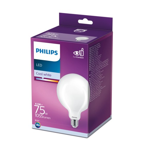 Lampadina a globo 8,5 W 75 W E27 1055 lm 4000 K Philips