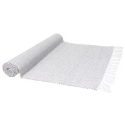 Runner tavolo 40x140 cm cotone riciclato grigio chiaro
