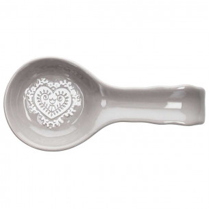 Poggiamestolo stoneware 24cm linea Montana grigio