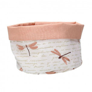 Cestino pane 16 cm cotone Libellule multicolor di Tognana