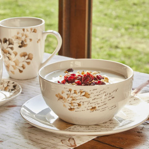Bowl 630 cc Madison Poesia porcellana beige di Tognana 2
