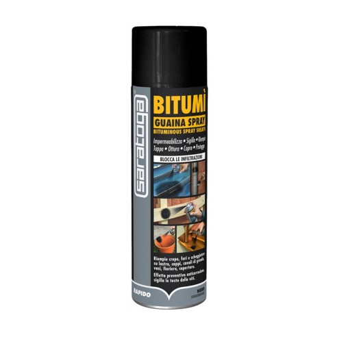 Guaina spray bitume impermeabilizza sigilla infiltrazioni Bitumi nero