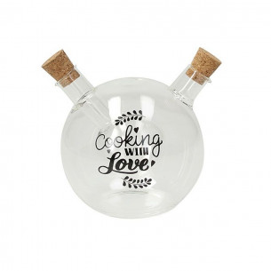 Ampolla olio/aceto 480 cc Cooking with Love vetro