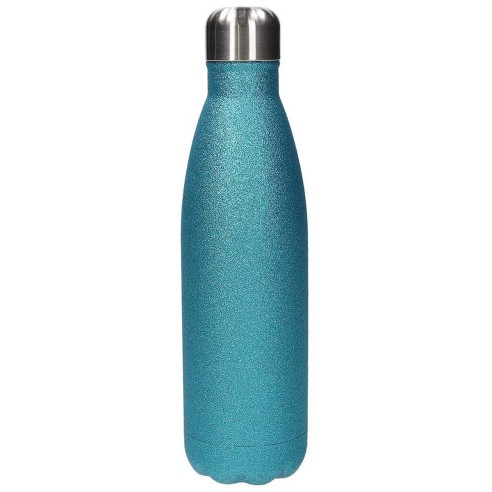 Bling Diamond Borraccia Termica Con Glitter E Catena - Acciaio Inox 304 500ml, Isolata 6-12h, Per Donne, Rosa - copertina