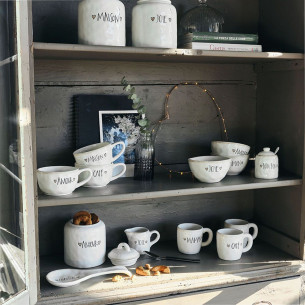 Lattiera 250 cc Amour Stoneware bianco di Tognana 2