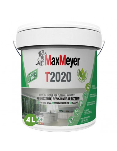 Idropittura traspirante igienizzante bianco T2020 4 L Max Meyer