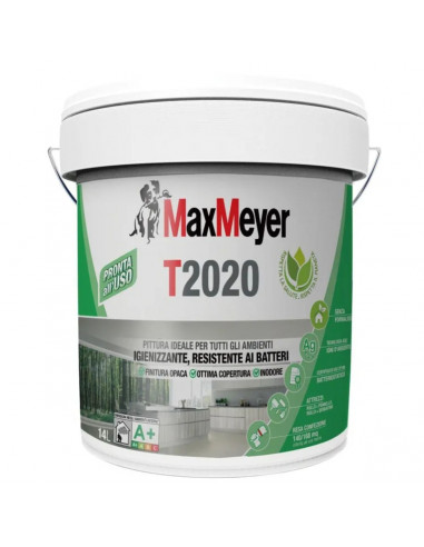Idropittura traspirante igienizzante bianco T2020 14 L Max Meyer