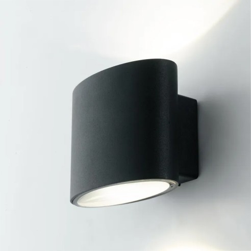 Applique da esterno LED Boxter in alluminio, nero, 4W, 700LM, IP44
