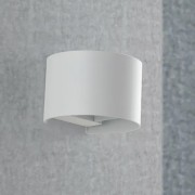Applique da esterno LED Delta in alluminio, bianco, 2x5W, 675LM, IP54 IN.TEC ambientata