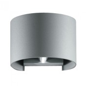 Applique da esterno LED Delta in alluminio, grigio, 2x5W, 675LM, IP54 IN.TEC