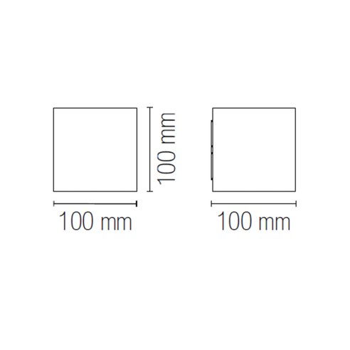 Applique da esterno LED Alfa in alluminio, 2x5W, 740LM, IP54 IN.TEC