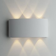 Applique da esterno LED Beetle in alluminio, bianco, 3x6W, 600LM, IP54 IN.TEC