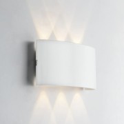 Applique da esterno LED Beetle in alluminio, bianco, 3x6W, 600LM, IP54 IN.TEC
