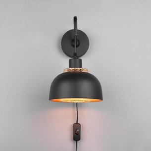 Punch applique 1xE27 metallo nero RL Lighting 2