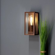 Applique da esterno Mondrian in metallo, 1xE27, IP44 bronzo In.tec