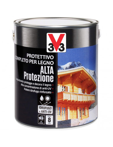Protettivo alta protezione a solvente per legno 2,5 L
