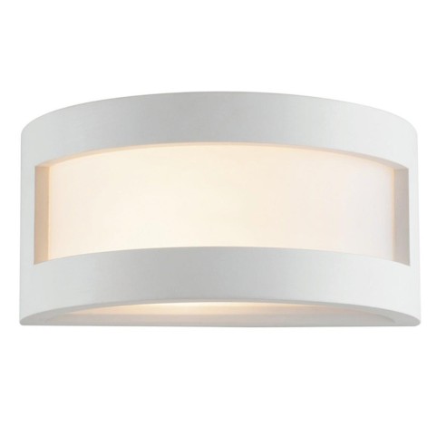 Plafoniera Cervinia in gesso bianco verniciabile 1xE27 IN.TEC.