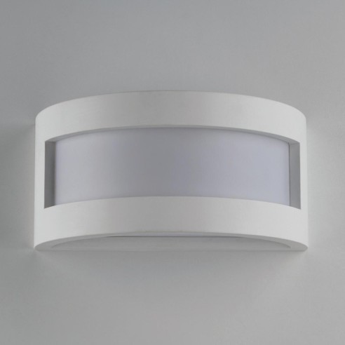 Plafoniera Cervinia in gesso bianco verniciabile 1xE27 IN.TEC.