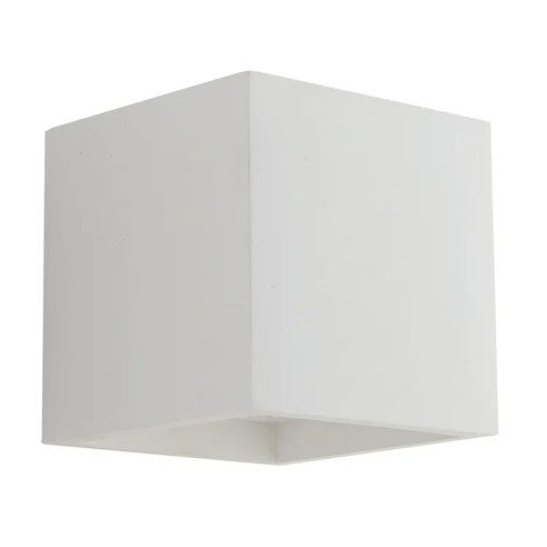 Applique Rubik in gesso bianco verniciabile 1xG9 IN.TEC.