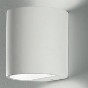 Applique Shine in gesso bianco verniciabile 1xG9 IN.TEC.