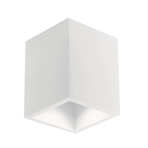 Plafoniera Foster in gesso bianco verniciabile 1xGU10 IN.TEC.