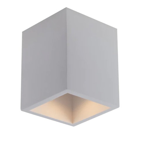 Plafoniera Foster in gesso bianco verniciabile 1xGU10 IN.TEC.