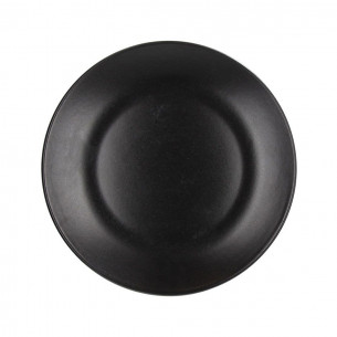 Piatto piano 26 cm gres porcellanato Ritual nero
