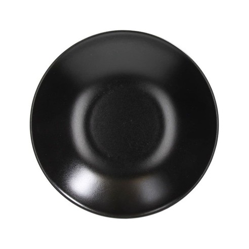 Piatto fondo 22 cm gres porcellanato Ritual nero di Tognana