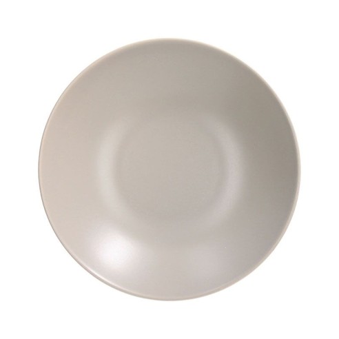 Piatto fondo 22 cm gres porcellanato Ritual tortora di Tognana