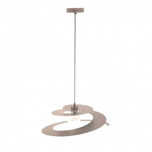 Lampadario sospensione Spirale 1xE27 in metallo verniciato Novecento 2