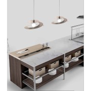 Lampadario sospensione Spirale 1xE27 in metallo verniciato sabbia