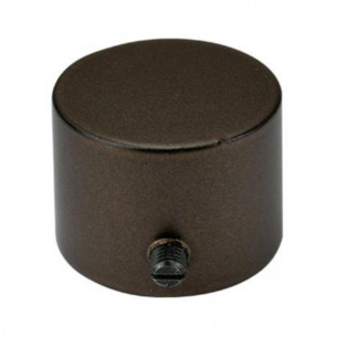 Terminali per bastone tende in metallo 2pz D. 20mm Tappo Errebi 2