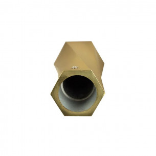 Terminale per bastone tende in metallo 1pz D. 20mm Spirale oro satinato errebi 2