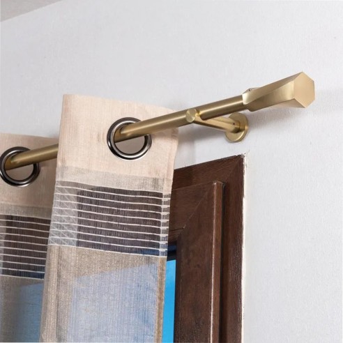 Terminale per bastone tende in metallo 1pz D. 20mm Spirale oro satinato errebi