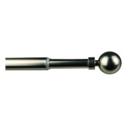 Mini Kit bacchetta per tende estensibile in metallo D. 12 mm Palla nichel