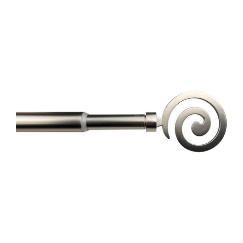 Kit bastone per tenda estensibile Spirale 40/70 cm Mini Ø 12 mm Errebi nichel