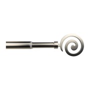 Kit bastone per tenda estensibile Spirale 40/70 cm Mini Ø 12 mm Errebi nichel