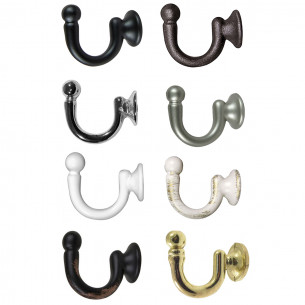 Gancio tende D.20 mm per cordone fermatenda 2pz